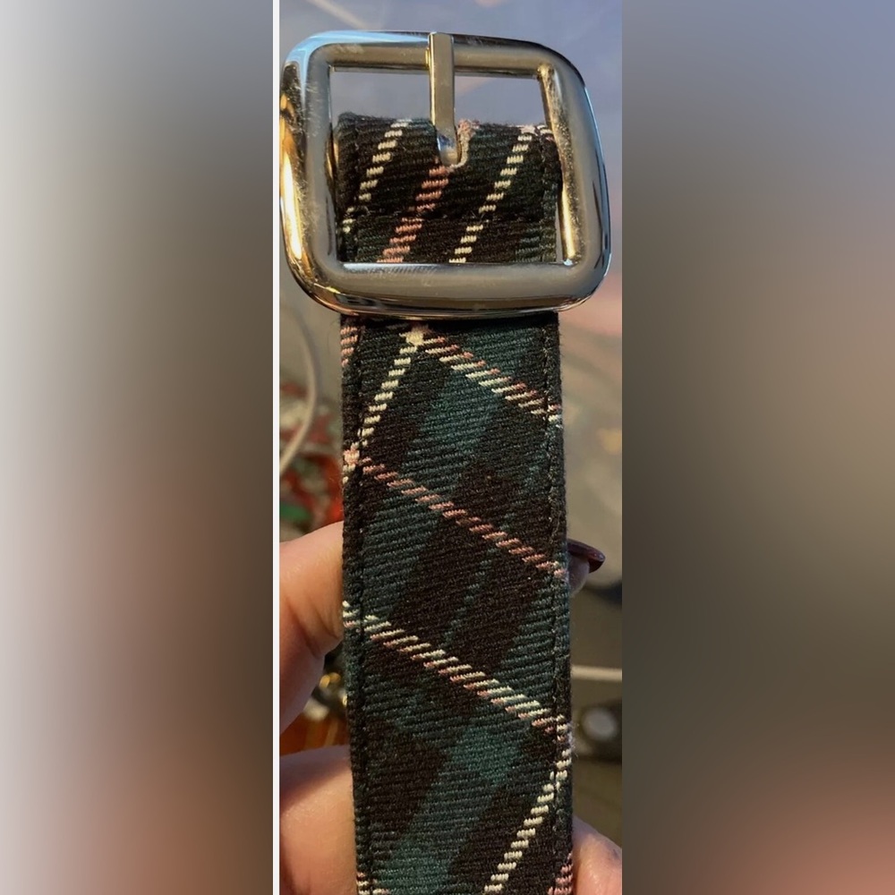 Ann Taylor Black Patent Leather Belt with Gold Buckle NWOT Size S